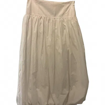 Pinch Women's Bubble Maxi Skirt In White In Brown