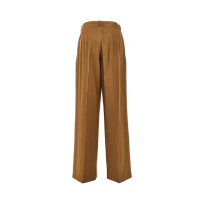 The Row Tailored Trousers With Pleats And Pockets In Brown