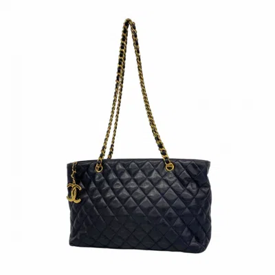 Pre-owned Chanel Leather Shoulder Bag () In Blue