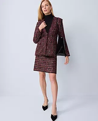 Ann Taylor The Long V-neck Jacket In Brown