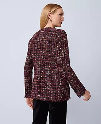 Ann Taylor The Long V-neck Jacket In Brown