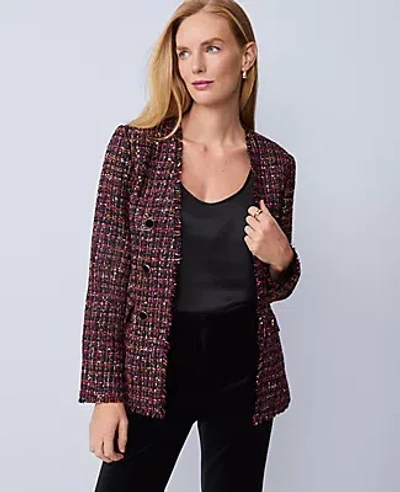 Ann Taylor The Long V-neck Jacket In Brown