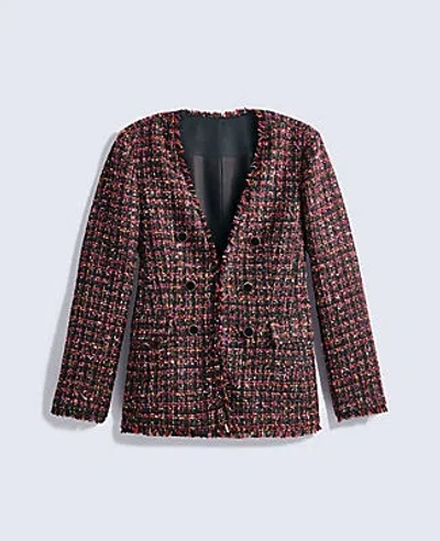 Ann Taylor The Long V-neck Jacket In Brown