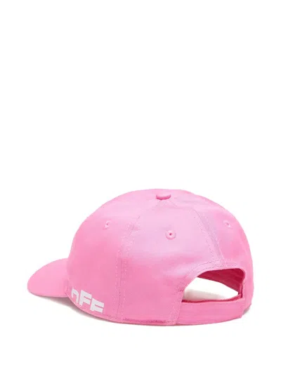 Off-white Type Logo Baseball Logo Cap In Pink