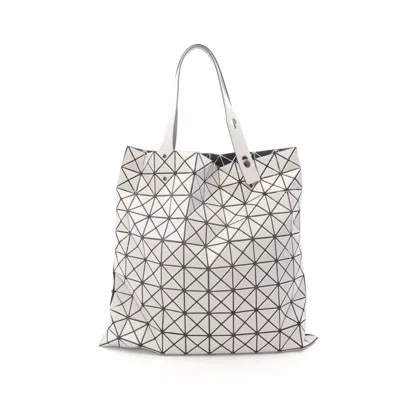 Pre-owned Ag White Coated Canvas Pvc Tote B ()