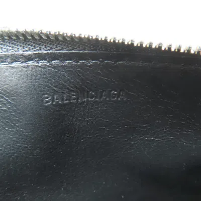 Pre-owned Balenciaga Black Leather Coin Purse/coin Case ()