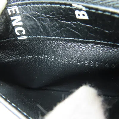 Pre-owned Balenciaga Black Leather Coin Purse/coin Case ()