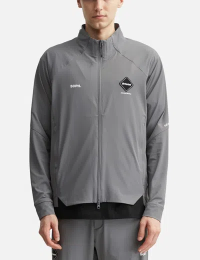 F.c. Real Bristol 4way Stretch Ventilation Jacket In Gray