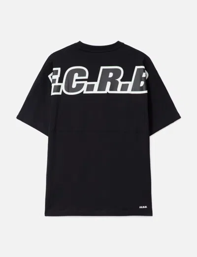 F.c. Real Bristol Big Logo Baggy Tee In Black