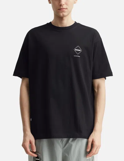 F.c. Real Bristol Big Logo Baggy Tee In Black