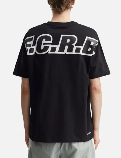 F.c. Real Bristol Big Logo Baggy Tee In Black