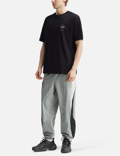 F.c. Real Bristol Big Logo Baggy Tee In Black