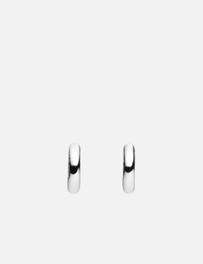 Team Wang Design The Original 1 Eyelet Silver Earrings In Silver
