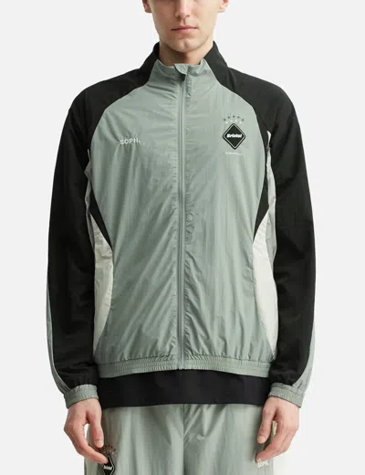 F.c. Real Bristol Warm-up Jacket In Blue