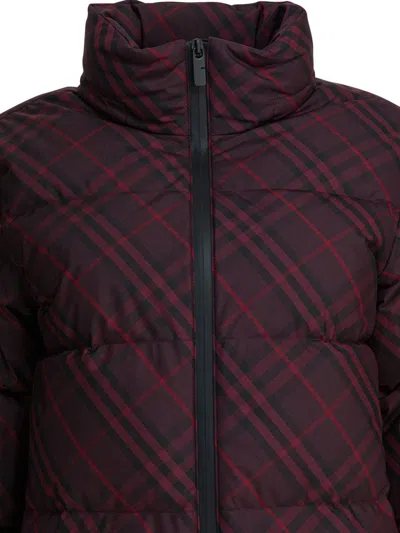 Burberry Jackets & Coats In Burgundy