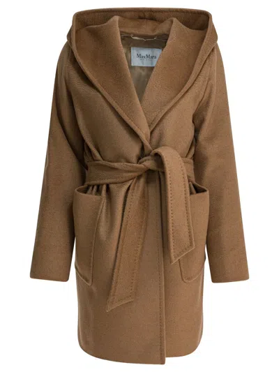 Max Mara Camel Robe Coat Jackets And Coats Brown In Brown