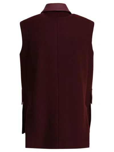 Max Mara Jackets & Coats In Burgundy