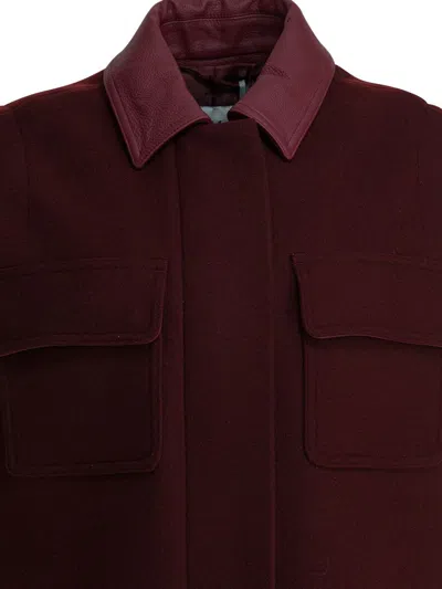 Max Mara Jackets & Coats In Burgundy