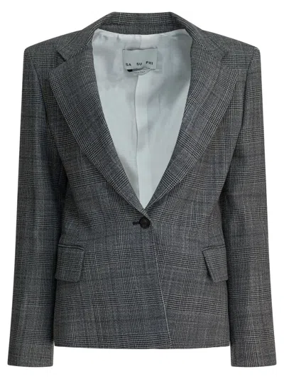Sa Su Phi Jackets & Coats In Gray