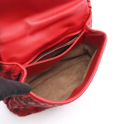 Pre-owned Bottega Veneta Red Color Leather Shoulder Bag ()