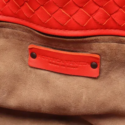 Pre-owned Bottega Veneta Red Color Leather Tote Bag ()