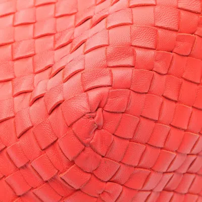 Pre-owned Bottega Veneta Red Color Leather Tote Bag ()
