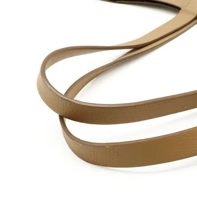 Pre-owned Burberry Beige Leather Shoulder Bag Tote Bag () In Sand