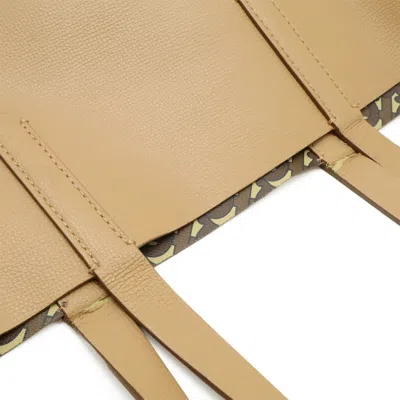 Pre-owned Burberry Beige Leather Shoulder Bag Tote Bag () In Sand