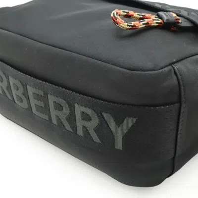 Pre-owned Burberry Black Nylon Leather Shoulder Bag ()