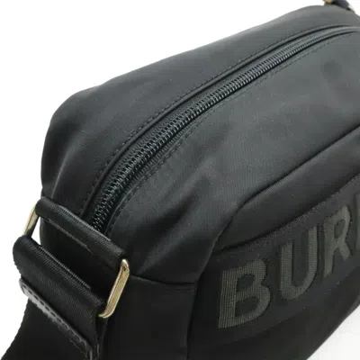 Pre-owned Burberry Black Nylon Leather Shoulder Bag ()
