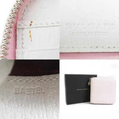 Pre-owned Bvlgari Light Pink Canvas Wallet (bi-fold) ()