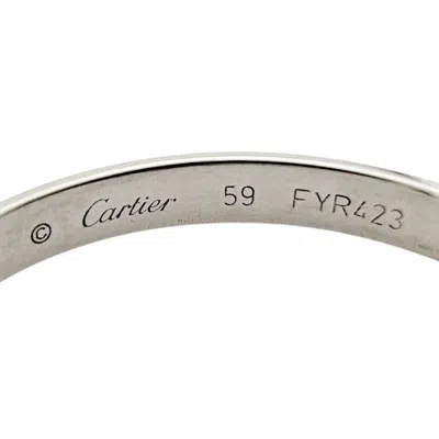 Pre-owned Cartier Silver Platinum 950 Band Ring ()
