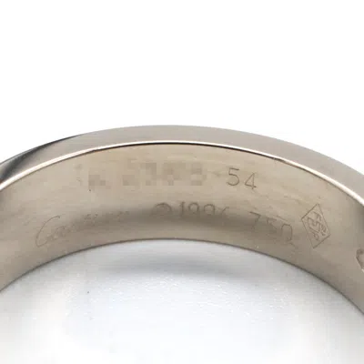 Pre-owned Cartier Silver White Gold (18k) Band Ring ()