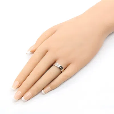 Pre-owned Cartier Silver White Gold (18k) Band Ring ()