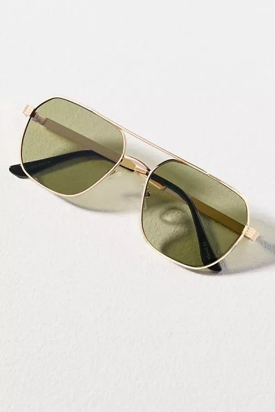 Eyeking Slim Aviator Sunglasses In Green