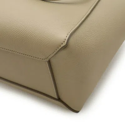 Pre-owned Celine Beige Leather Handbag Shoulder Bag () In Sand
