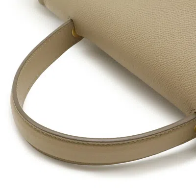 Pre-owned Celine Beige Leather Handbag Shoulder Bag () In Sand