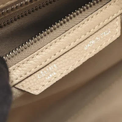 Pre-owned Celine Beige Leather Tote Bag () In Sand