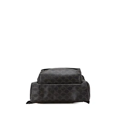 Pre-owned Celine Black Brown Pvc Leather Backpack () In Multi