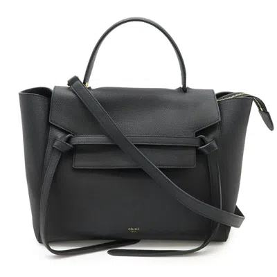 Pre-owned Celine Black Leather Handbag Shoulder Bag Tote Bag ()