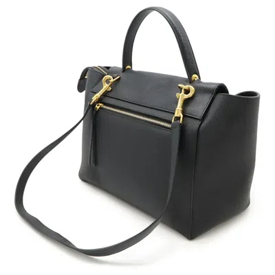 Pre-owned Celine Black Leather Handbag Shoulder Bag Tote Bag ()