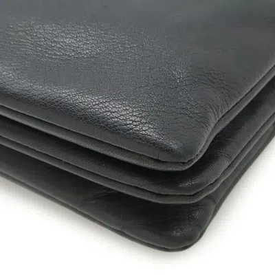 Pre-owned Celine Black Leather Pochette Pouch Shoulder Bag ()