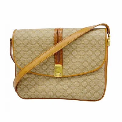 Pre-owned Celine Brown Pvc Shoulder Bag ()