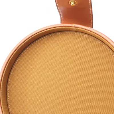 Pre-owned Celine Brown White Coated Canvas Leather Shoulder Bag () In Multi