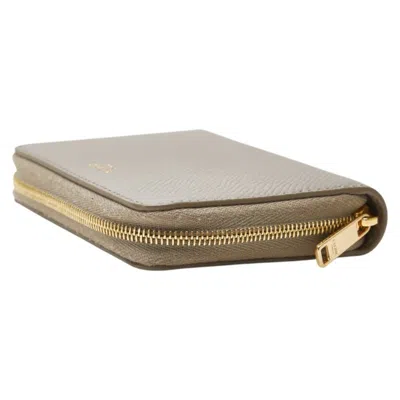 Pre-owned Celine Grayish Leather Wallet (bi-fold) ()