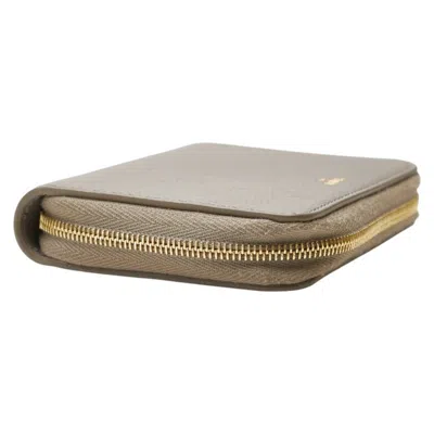 Pre-owned Celine Grayish Leather Wallet (bi-fold) ()
