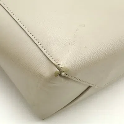 Pre-owned Celine Light Gray Leather Handbag Shoulder Bag Tote Bag ()