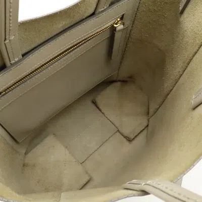 Pre-owned Celine Light Gray Leather Handbag Shoulder Bag Tote Bag ()