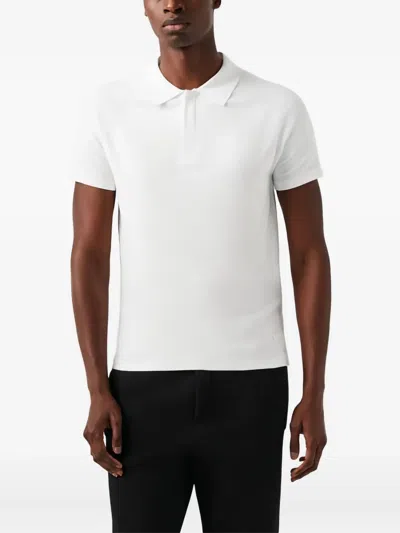 Alphatauri Short-sleeve Polo Shirt In White