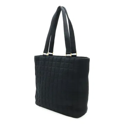 Pre-owned Chanel Black Cotton Shoulder Bag Tote Bag ()